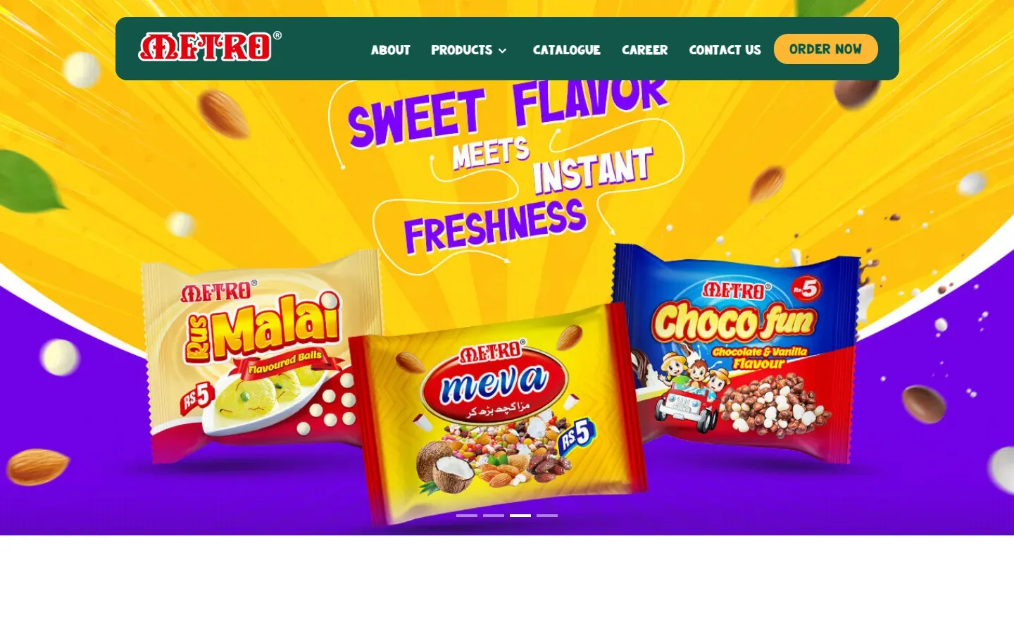 Metro Foods Industries website home page