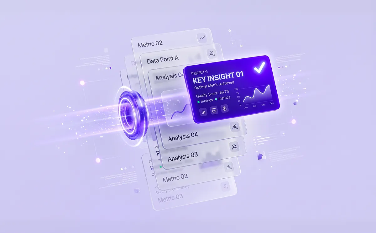 Reranker surfacing key insight from retrieval augmented generation pipeline with 98.7% quality score